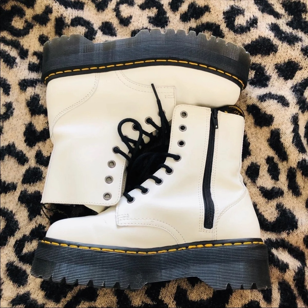 Women’s White Doc Martens Boot size 8